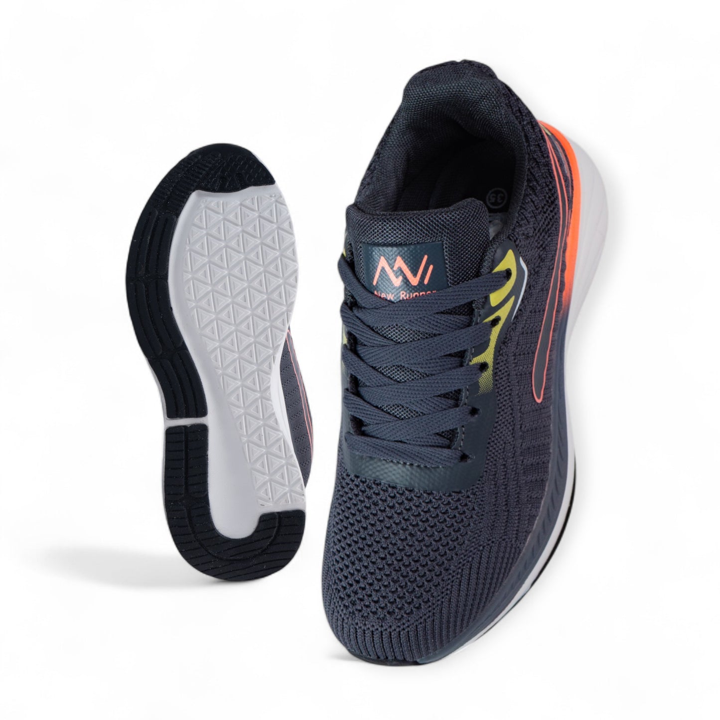 NEW RUNNER 002 AZUL - NARANJA
